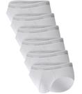 Cuecas íntimas masculinas BAMBOO COOL Classic Briefs, pacote com 6 unidades, brancas