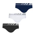 Cuecas Masculina Lupo Kit Com 3 Slip Microfibra Sem costura Cuecas Masculina Lupo Kit Com 3 Slip Microfibra Sem costura
