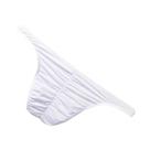 Cuecas Masculinas De Seda Gelada Sexy Com Bolsa U E Costas Franzidas, Lingerie Exótica Respirável