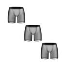 Cuecas Masculinas Ultrafinas De Seda Gelada, Transparentes, Sem Costura, Antibacterianas, 1/2/3
