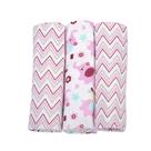 Cueiro e Manta Minasrey Rosa 80x80 - Kit com 3 Unidades