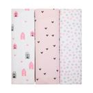 Cueiro flaneladinho de bebê kit com 3 casinha
