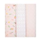Cueiro flaneladinho de bebê kit com 3 tulipa