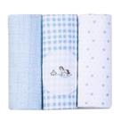 Cueiro Flanelado Bordados Papi Kit 3 Unidades Bebê