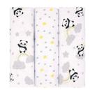 Cueiro Flanelado BUBLIM PETIT - Panda Cinza - 3 Unidades - 50cm x 80cm Cueiro Flanelado BUBLIM PETIT - Panda Cinza - 3 Unidades - 50cm x 80cm