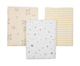 Cueiro Flanelado Com 3 Pçs Coelhinho 80cm X 50cm Papi