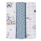 Cueiro flanelado papi 100cmX80cm 100% algodão kit 3 unidades