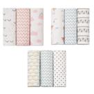 Cueiro Flanelado Papi Baby Estampado 80cm X 80cm Com 03 Uni