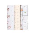 Cueiro Flanelado Papi Baby Estampado Kit com 3 un