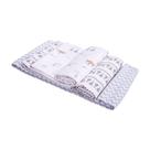 Cueiro Flanelado Papi Baby Estampado Masculino 03 Unid.