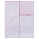Cueiro Manta Flanelada Com Viés e Festonê 79x80 02 Unidades Baby Incomfral Baby Joy Cor:Palha Rosa