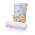 Cueiro Premium 03 Unidades Fibras de Bamboo Azul 1,20M X 1,20M Swaddle Menino