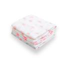 Cueiro Swaddle 3 Unidades Estampado Rosa Coração 1,0M X 80Cm Menina