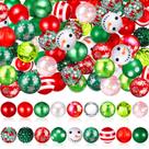 Cuentas de chicle navideñas Realspring 20 mm 100 piezas para manualidades