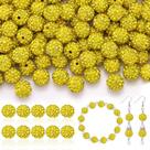 Cuentas de strass TINKRSTUFF 160 piezas 10 mm Amarillo