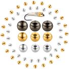 Cuentas para Atar Moscas Skylety de Tungsteno 3.0mm 2.5mm 2.0mm Níquel Negro Oro Plata