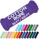 Cuerda de Algodón TECEUM 5 mm de Diámetro 30 m Morada Duradera