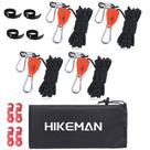 Cuerda de Camping HIKEMAN con Polea de Ráfaga 4mm 4m (4 piezas, Negra)