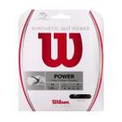 Cuerda de Tenis Wilson Synthetic Gut Power 1.25 mm Negra