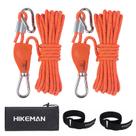 Cuerda para Camping HIKEMAN con Polea de Trinquete 4mm 4m Nylon/Poliéster
