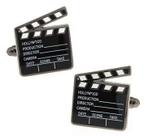 Cuff Links Hollywood Clapboard for Men, diretor de cinema negro