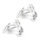 Cufflinks, banhado a prata, Music Note Copper, 11g para homens