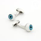 Cufflinks Rock Style Demon Eye para homens com design de cobre