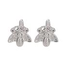 Cufflinks Silver Bee para homens, design elegante inspirado em animais Cufflinks Silver Bee para homens, design elegante inspirado em animais