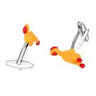 Cufflinks Yellow Scream Chicken Copper para homens