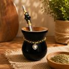 Cuia Chimarrão Imbuia Premium: Kit Completo com Madeira Nobre e Elegante