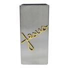 Cuia Copo de Tereré Inox Quadrado Com Aplique Jesus