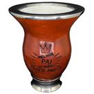 Cuia Tradicional Fama XL84XR com Bocal e Pé em Aço Inoxidável e Gravação a Laser Cuia Tradicional Fama XL84XR com Bocal e Pé em Aço Inoxidável e Gravação a Laser