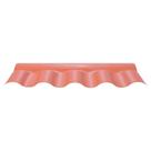 Cumeeira Afort Central Articulada Colonial PVC Cêramica e Terracota 86cm