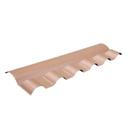 Cumeeira Articulada PVC Plan 88cm x 8cm Lux Telhas Bege/Marfim Cumeeira Articulada PVC Plan 88cm x 8cm Lux Telhas Bege/Marfim