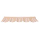 Cumeeira PVC Afort Colonial Plana Central Articulada Marfim 88cm