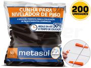 Cunha Para Nivelador De Pisos Metasul Preto C/ 200 Und