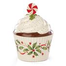Cupcake Candy Dish Lenox hospeda The Holidays Red & Green