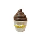 Cupcake Fake de Ceramica Chocolate Decoração Centro de Mesa - Hp Decor