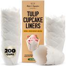 Cupcake Liners Baker's Signature Tulip, 200 unidades de papel vegetal
