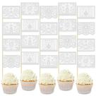 Cupcake Toppers Epakh Mexican Fiesta 60 peças de papel picado