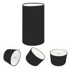 Cúpula Abajur Cilíndrica Cp-7002 Ø13x30cm Preto Cúpula Abajur Cilíndrica Cp-7002 Ø13x30cm Preto