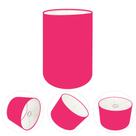 Cúpula Abajur Cilíndrica Cp-7003 Ø15x20cm Rosa Pink