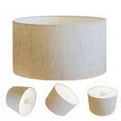 Cúpula Abajur Cilíndrica Cp-7025 Ø50x30cm Linho Bege