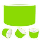 Cúpula Abajur Cilíndrica Cp-7028 Ø60x30cm Verde Limão