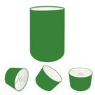 Cúpula Abajur Cilíndrica Cp-8003 Ø15x20cm Verde Folha