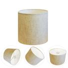 Cúpula Abajur Cilíndrica Cp-8008 Ø20x25cm Rustico Bege