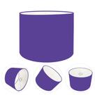 Cúpula abajur cilíndrica cp-8020 Ø45x21cm roxo Cúpula abajur cilíndrica cp-8020 Ø45x21cm roxo