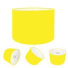 Cúpula abajur cilíndrica cp-8022 Ø45x30cm amarelo