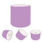 Cúpula abajur e luminária cilíndrica vivare cp-7008 Ø20x25cm - bocal nacional