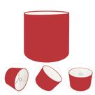 Cúpula abajur e luminária cilíndrica vivare cp-7009 Ø25x20cm - bocal nacional